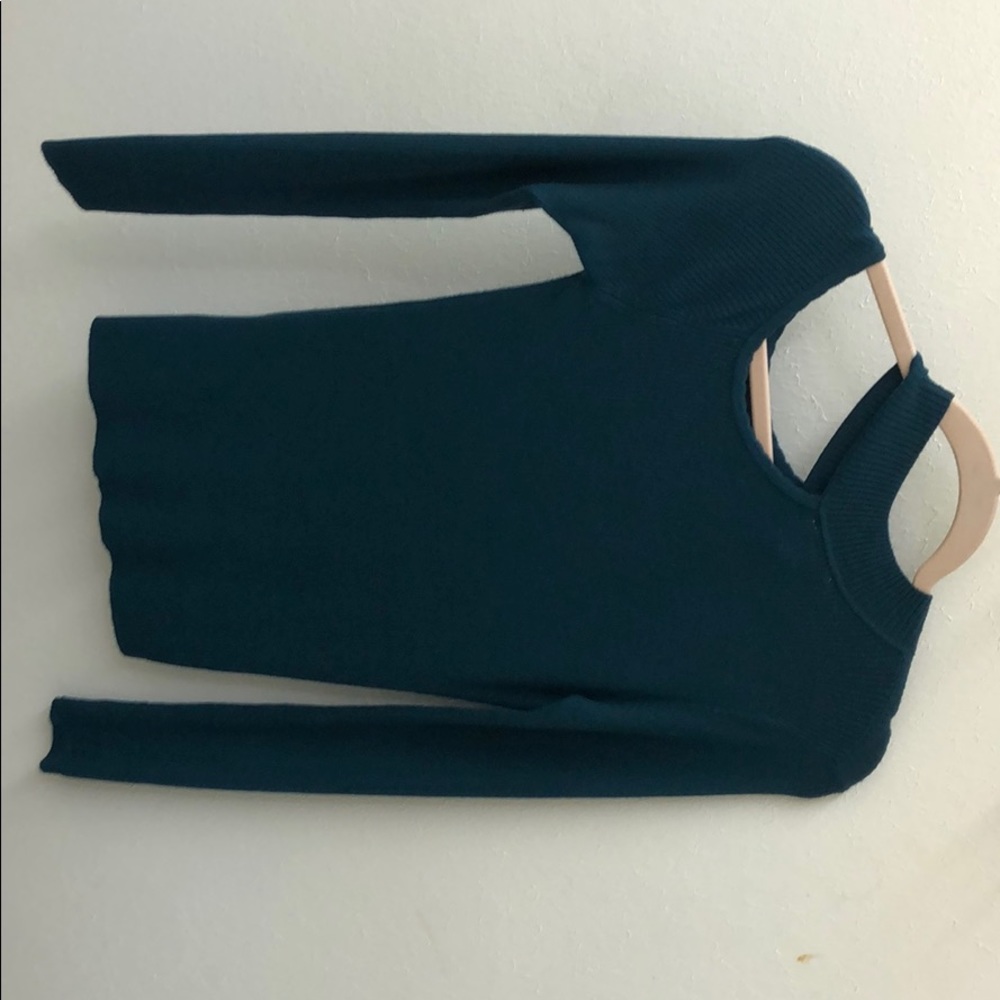 dark blue sweater